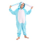 Tyonmujo Animal Onesie Costume For Kids Halloween Costumes For Girls Boys Cosplay Outfit Rabbit Bunny Blue 130