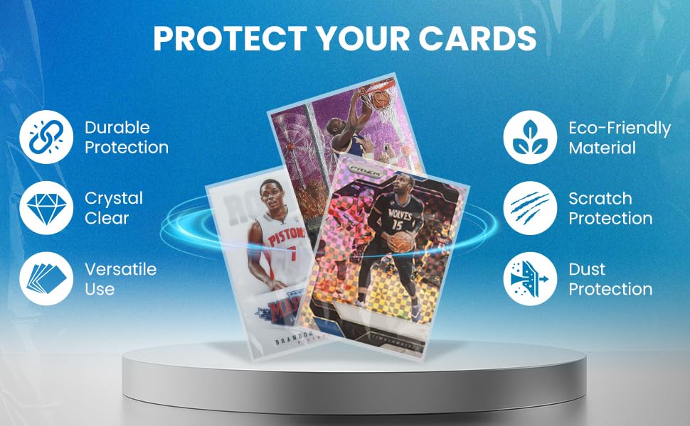 500 enhanced Penny Sleeves - Ultra-Clear 2mil Trading Card Protectors for Standard Size Cards - Fits Baseball  Football  Basketball  and TCG - Bulk Pack (100/500/1000 Count)