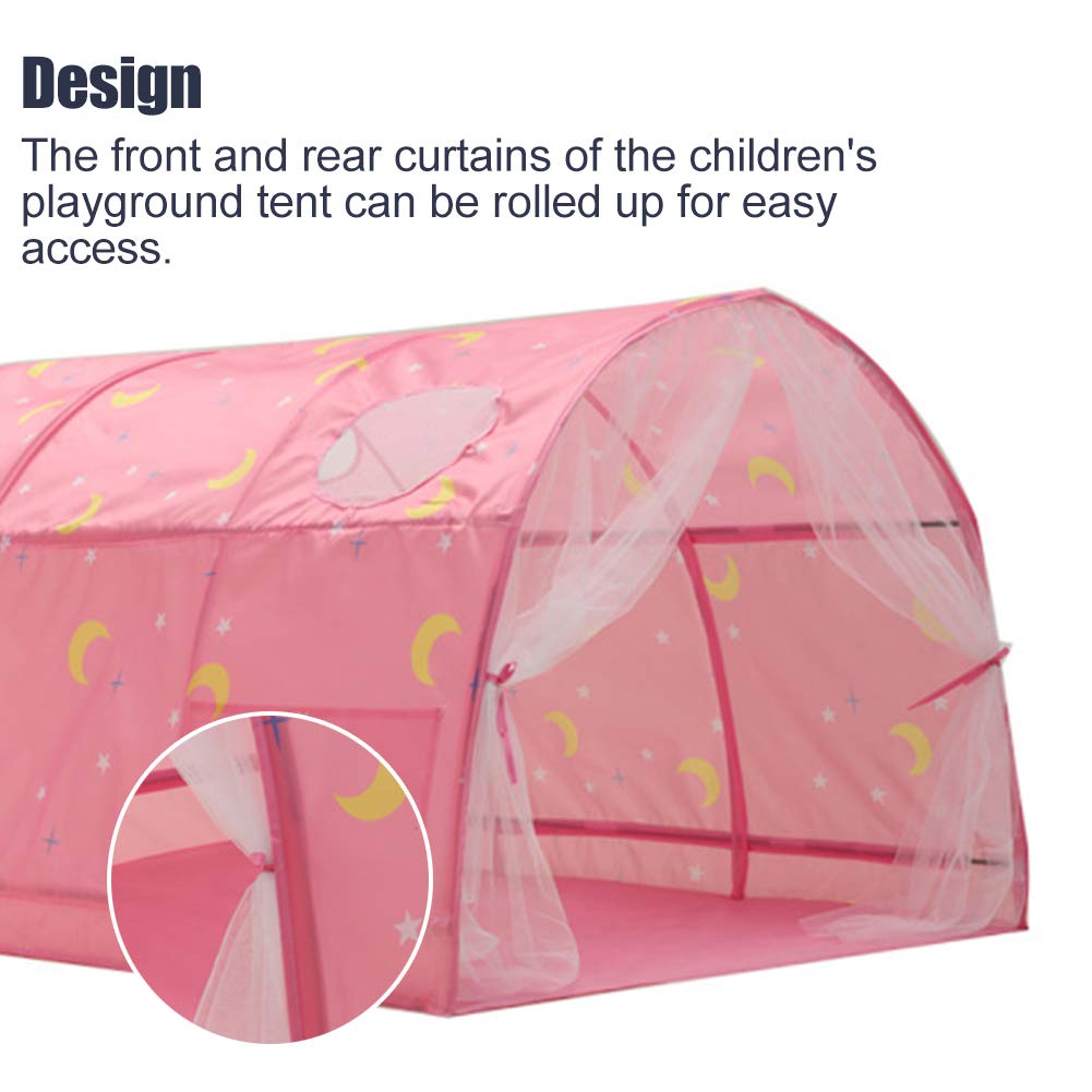 Kids Tent, Boys Girls Play Tents Bed Tents, Portable Baby Toddlers Sleeping Tent With Double Net Curtain For Bedroom Decor Indoo