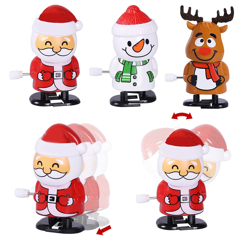 Max Fun 18Pcs Christmas Stocking Stuffers Wind Up Toys Assortment For Party Favors & Goody Bag Fillers