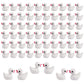 Kuanfine 60 Pcs Tiny Duck Figures Mini Resin Duck Luminous Miniature Ducks Bead For Garden Landscape Aquarium Decoration(White)