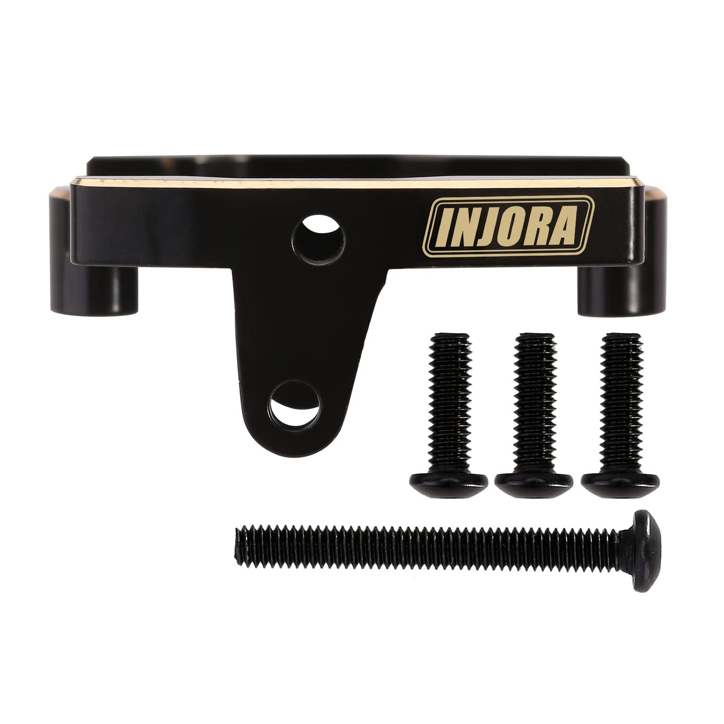 INJORA Black Brass Servo Mount Bracket for TRX4M Stock Servo 1/18 Upgrade Parts,11g