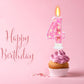 FAMGift Birthday Candles - Number 4 Candle, Butterfly Birthday Candles for Cake, Birthday Party Decorations, Theme Party Supplie