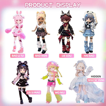 Xidondon New Electronic Cute Pet Series Blind Box Mystery Box Action Collectable Anime Figure Model Gift 1/12 Bjd Doll Toys,No E