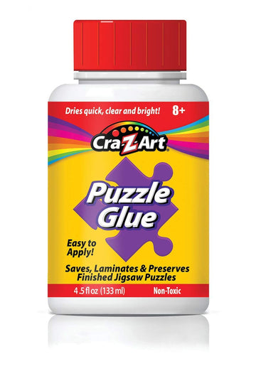 Roseart Jigsaw Puzzle Glue With Applicator - Saves, Laminates And Preserves Finished Jigsaw Puzzles - Easy To Apply, Dries Quick, Clear & Bright