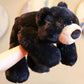 Hronsa Weighted Stuffed Animals, 29.5In 6.2Lbs Weighted Bear Stuffed Animal Toy Cute Black Bear Plush Pillow For Adults Boys Girls