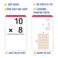 Merka 3Rd Grade Multiplication Flash Cards, Multiplication Table For Kids, Math Facts, Set Of 169 Cards Fractions Manipulatives