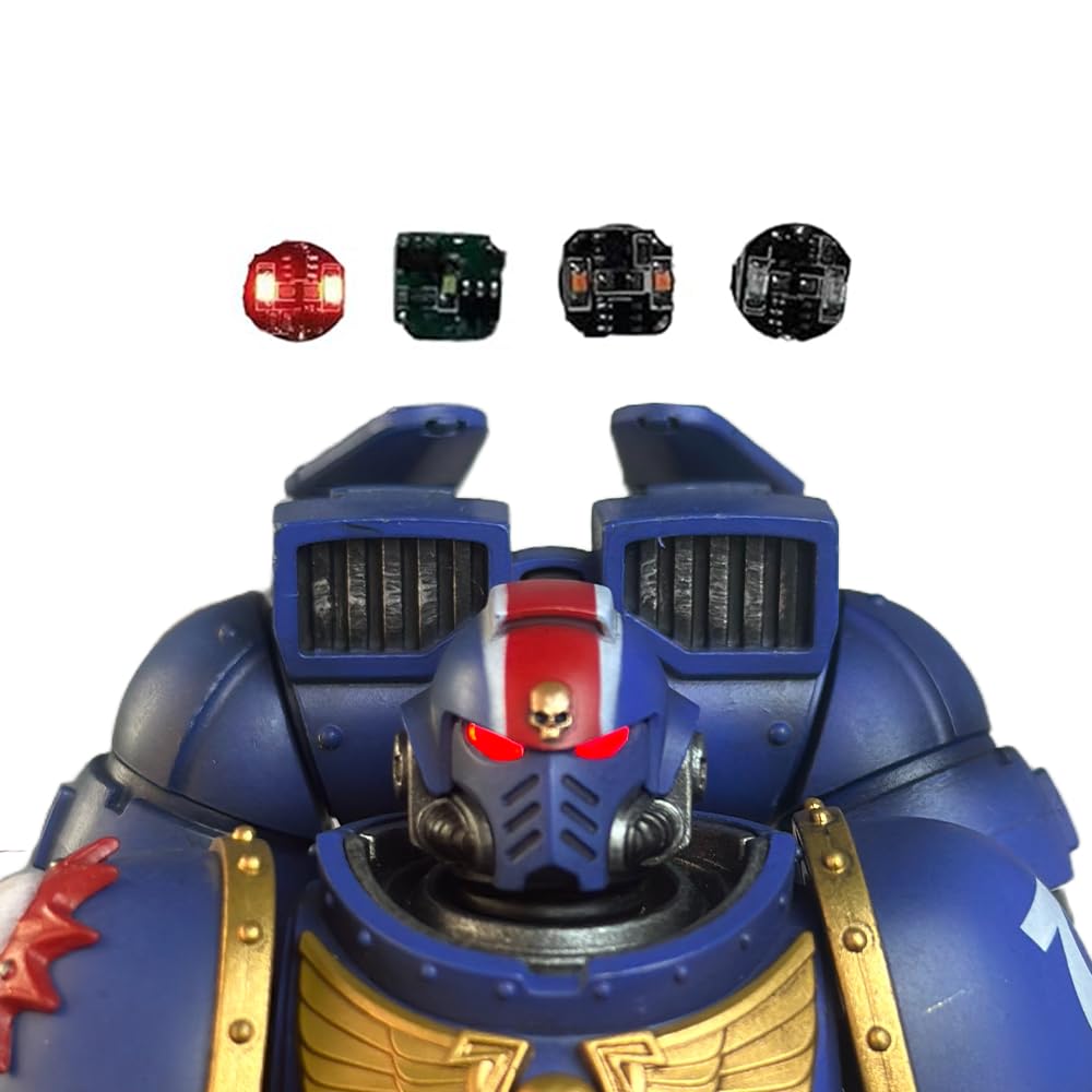 Beerise Action Figures Wh U - Lieutenant Titus - Magnetron Light Group, Double Light, Continuous Breathing Light, Red,Resin Mode