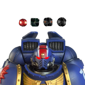 Beerise Action Figures Wh U - Lieutenant Titus - Magnetron Light Group, Double Light, Continuous Breathing Light, Red,Resin Mode