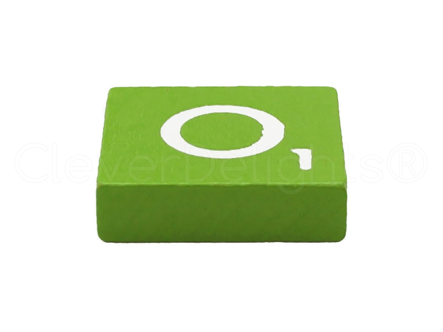 Cleverdelights 100 Wood Letter Tiles - Lime Green Color - Complete Set - Game Replacement Crafts Weddings Scrapbooking