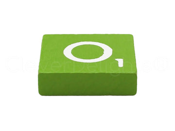 Cleverdelights 100 Wood Letter Tiles - Lime Green Color - Complete Set - Game Replacement Crafts Weddings Scrapbooking