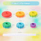 Baby Spinning Stacking Toys, 1-3 Rainbow Ring Stacker Montessori Toys For Babies, Sensory Toys For Toddlers, Christmas And Birth