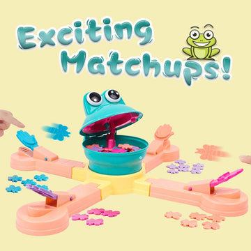 Kejih Classic Feed Frog Board Game,Multiplayer Athletic Game,Frog Eating Bugs Game,Exercise The Speed Of The Reaction Game,Surprise Exciting Family And Friend Party Games,Suitable For Kid