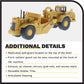 Diecast Masters 1:87 Caterpillar 627G Wheel Tractor-Scraper, Medium, Diecast, Yellow, HO Series Model 85134