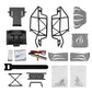 INJORA 45g Nylon Rock Buggy Body Shell with Aluminum Spider Panels for 1/24 RC Crawler Car Axial SCX24 C10 JLU Bronco Base Camp