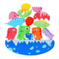 Atorse Cute Stacking Toys Educational Fine Motor Skills Children Wooden Blocks