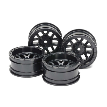 TAMIYA CC-02 12-Spoke Wheels 26mm Width Black 4 TAM51686 RC Tire