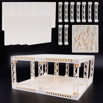 WSRYLTCH Brick Base 16x16 Plate 1/3 with Holes - Pins Suppor Pillar Accessories Pack,Pixel Art Painting Classic Building Block B