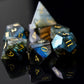 UDIXI Gemstone DND Dice Set, 7PCS Natural Stone D&D Dice Polyhedral Dice with Gift Case for Dungeons and Dragons Role Playing Ga