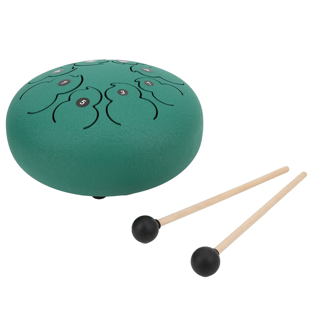 Ethereal Drums, Soul Purifying No Scratching Protective Paint Steel Tongue Drum With 3 Rubber Feet For Gift For Music Learning(E