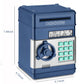 Adevena Electronic Piggy Bank, Mini Atm Password Money Bank Cash Coins Saving Box For Kids, Cartoon Safe Bank Box Perfect Toy Gifts For Boys Girls (Navy Blue)