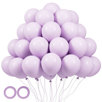 Voircoloria 105Pcs Pastel Purple Balloons 12Inch Party Latex Balloons For Boys Girls Birthday Baby Shower Gender Reveal Wedding