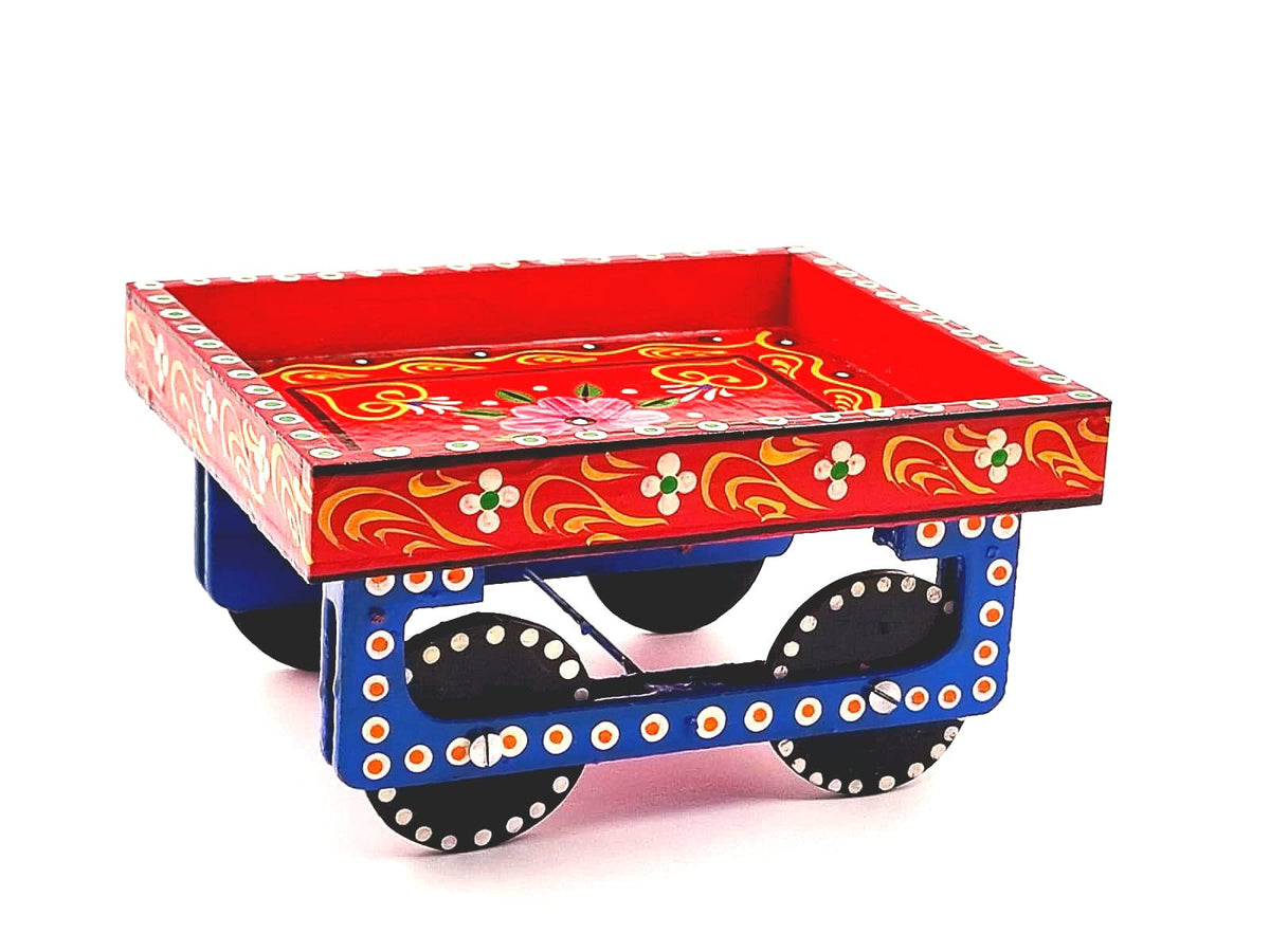 Pramod toys Wooden cart (RED)