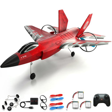 Crohorizon Remote Control Airplanes For Kids 8-12 Years And Up,2 Ch Red Foam Rc Plane Jet For Boys Girls And Adult,2.4 Ghz Rc Gl