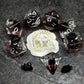 Sage's Portal Animal Familiars Resin DND Dice Set Polyhedral Dice Set for Dungeons and Dragons RPG Pathfinder Tabletop TTRPG (Bl