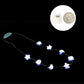 JASHIKA Halloween Eve Costume Party Accessories, Lighting Up LED Necklace Set of 3, Ghost, Jack O Lantern Pumpkin, Skull for Tri