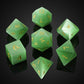 UDIXI Natural Gemstone DND Dice Set, 7PCS Crystal D&D Dice for Dungeons and Dragons, Handmade Stone Dice for MTG Table Games (Gr