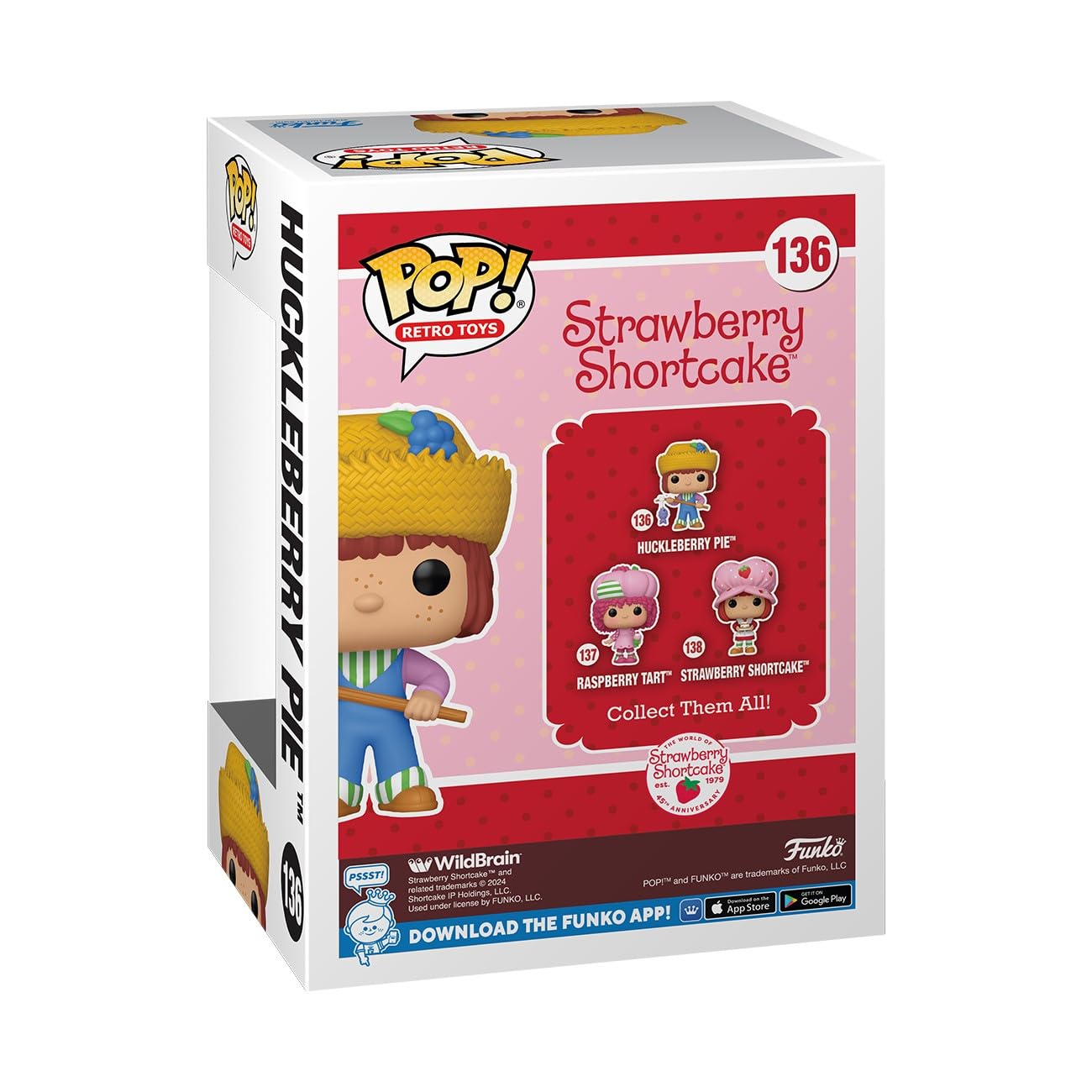 Funko Pop! Retro Toys: Strawberry Shortcake - Huckleberry Pie - Collectable Vinyl Figure - Gift Idea - Official Merchandise - For Kids & Adults - Tv Fans - Model Figure For Collectors