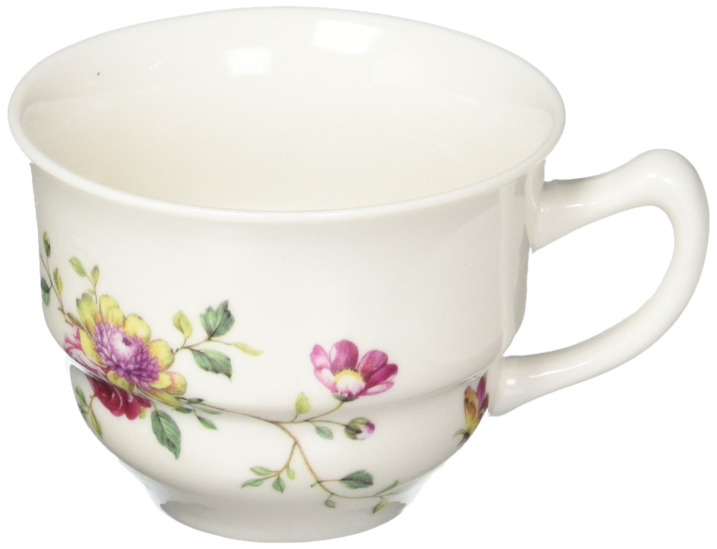 Gracie China Floral Porcelain Snack Set, 2-Piece, Purple, Model FD536-7