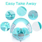 HECCEI Baby Swim Float with Removable Canopy, UV-Proof, Medium, Green, Compatible with Mambobaby Floats