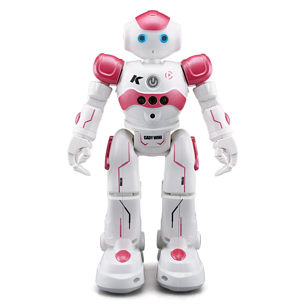 PowerTRC RC Robot Toys for Kids, Remote Control Smart Robot, Programmable, Gesture Sensing Toy with Light & Sound Birthday Gift