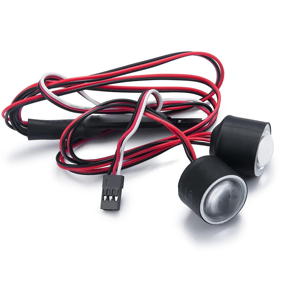 1/10 Rc Car Angel Eyes 22Mm Led Lights Headlights For Axial Scx10 Iii Axi03007 Rc Crawler Car Upgrades