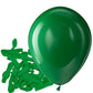 Bezente 5-inch Dark Green Latex Balloons - 150 Pack Rubber Helium Balloons for Party Decorations, Birthday, Baby Shower, St. Patrick's Day