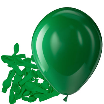 Bezente 5-inch Dark Green Latex Balloons - 150 Pack Rubber Helium Balloons for Party Decorations, Birthday, Baby Shower, St. Patrick's Day