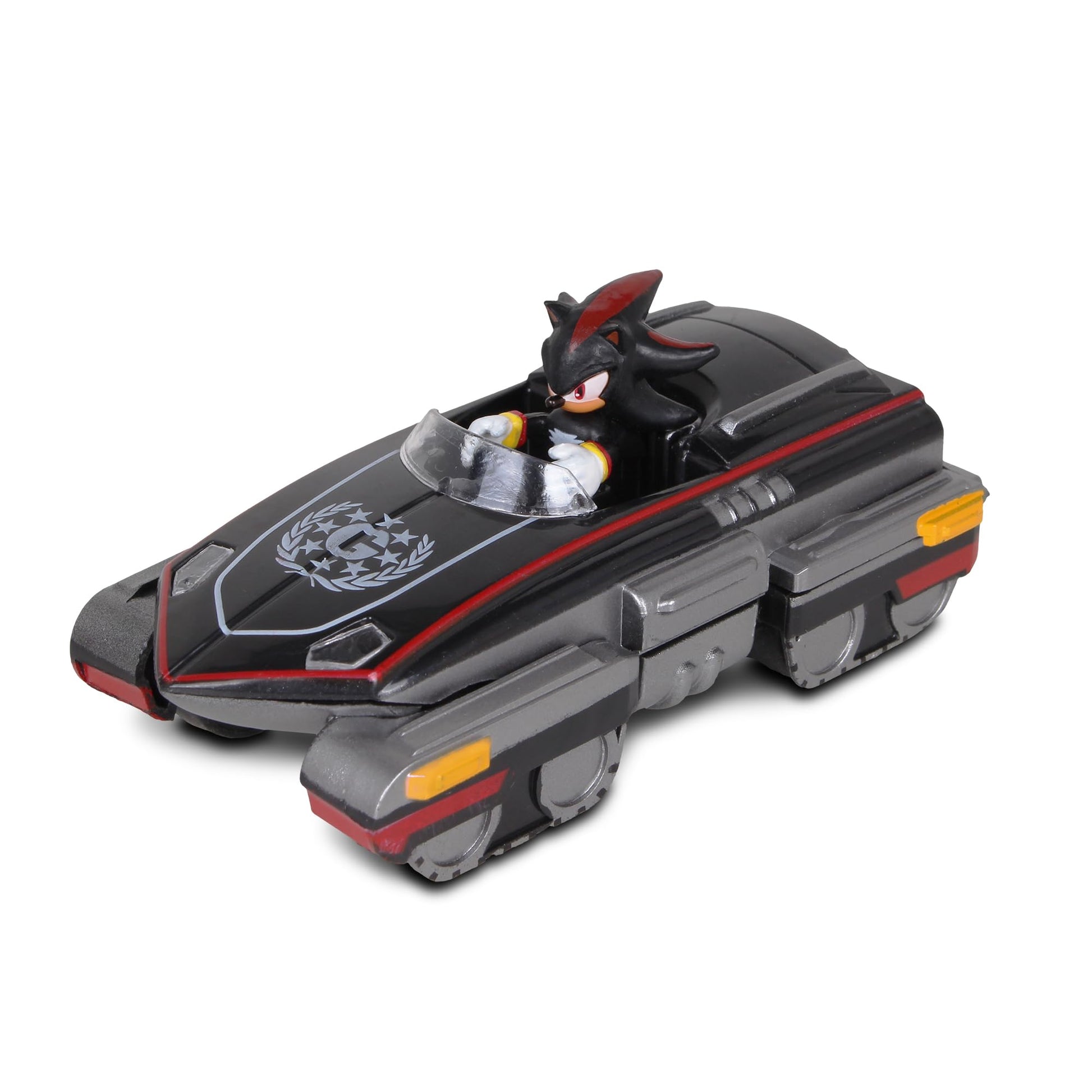 Nkok Sonic The Hedgehog All-Stars Racing Transformed Shadow Pull Back Racer; No Batteries Required; Pull Back, Let Go, And Watch