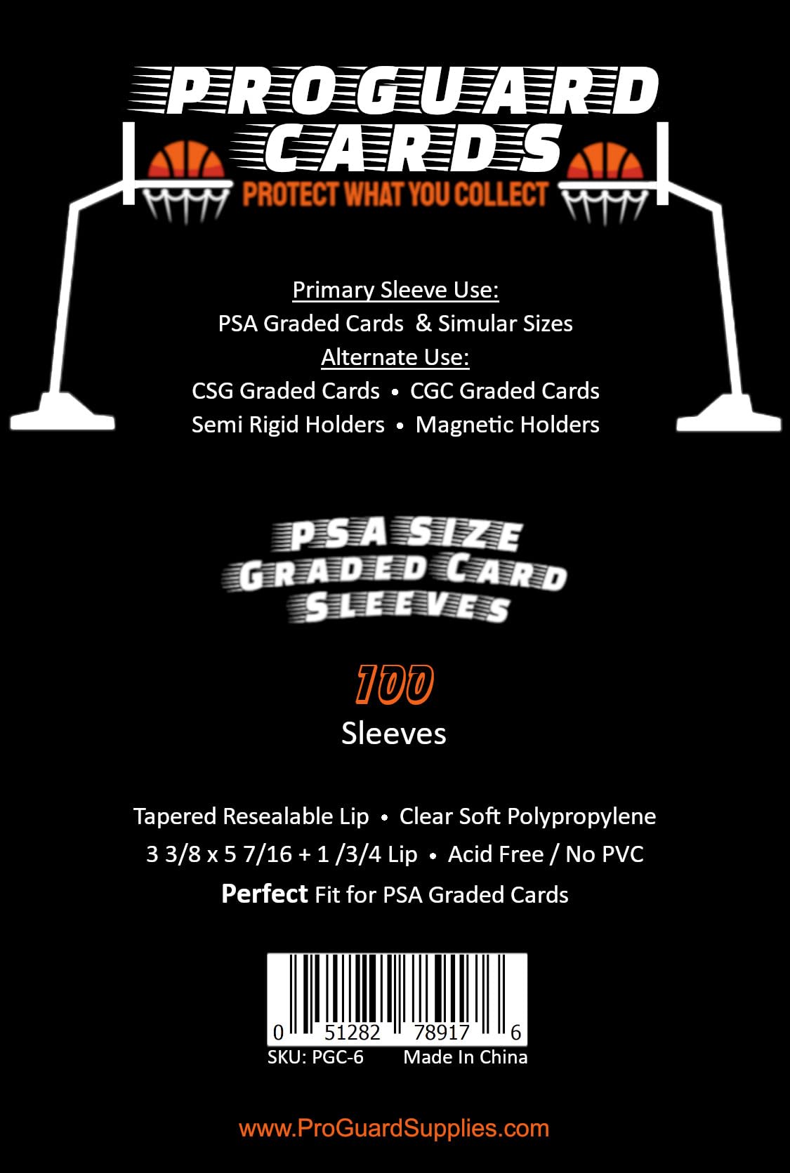 100 Psa Perfect Fit Sleeves Graded Card Sleeves For Psa Slabs & More