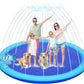 118'' Extra Large Splash Pad for Kids and Dogs, 9.83FT Giant Non-Slip Thickened Sprinkler Pad Pool, Summer Outdoor Water Toys fo