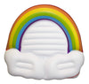 Swimline Rainbow Island Pool Inflatable Ride-On, White, 68''/64''/16''