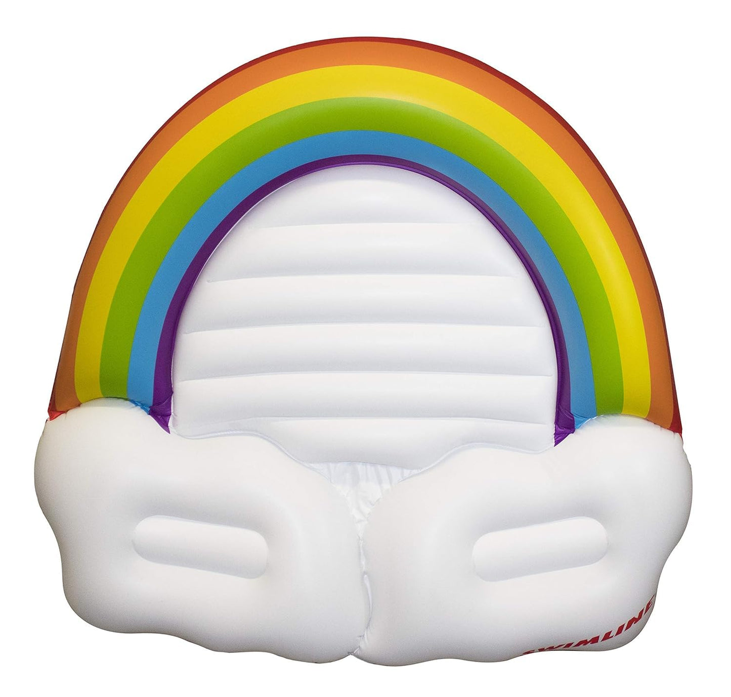Swimline Rainbow Island Pool Inflatable Ride-On, White, 68''/64''/16''