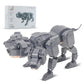 Harry Dog Building Block Set Compatible With Lego Size For 14+Ages,Fluffy Animals Diy Construction Ornament With The Three Head