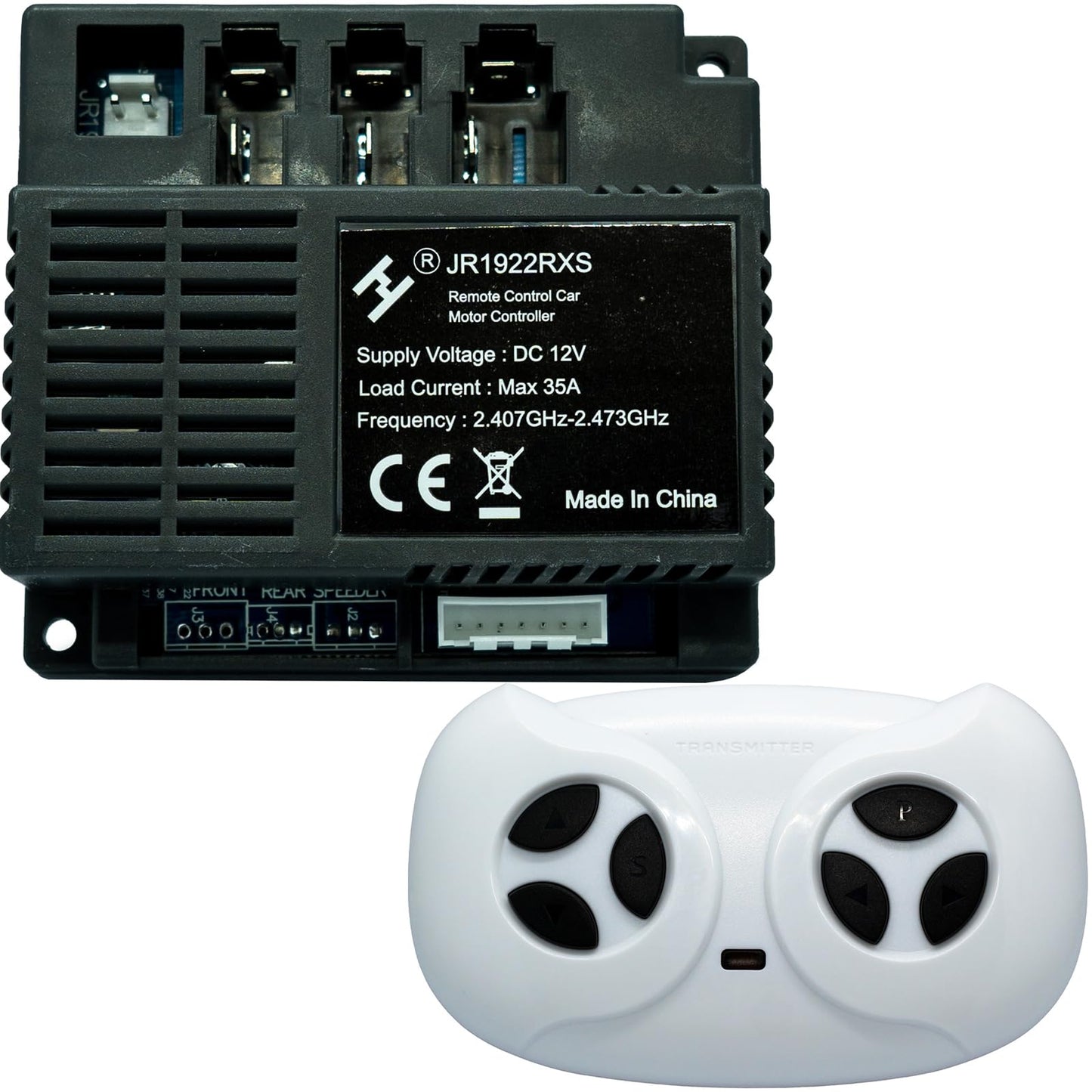 Jr1922Rxs, Jr1922Rxs-2, Jr1922Rxs-3, Jr1922Rxs-4 12V Remote Control Car Motor Controller,Control Box And 2.4Ghz Remote Control R
