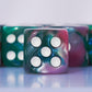 Generic 10 Pc 16Mm Acrylic Dice Set For Rpg Mtg Dnd Dice Table Games And Board Games (Pink + Green)