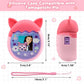 Winceed Silicone Case For Tamagotchi Pix Virtual Pet Game Machine, Protective Cover For Tamagotchi Pix Sleeve Protector Skin With Hand Strap (Pink)