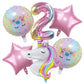 Duile Unicorn Balloons Unicorn Birthday Party Decorations For Girls Foil Balloons Set Macaron And Rainbow Balloon Wedding Baby S