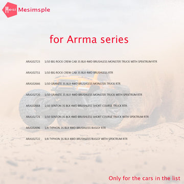 Mesimsple Alloy 57t Spur Gear ARA310949 for Arrma 1/10 Senton Big Rock Granite 3s HD 57T Slipper Set 1/8 Typhon Upgrade Parts
