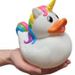 Big Rubber Ducky Collectible Mix (5.5') Alien, Robot, Dinosaur, Splat, Ninja, Confetti, Pink Heart, Yellow, Unicorn And Astronaut. Perfect For Ducking (Unicorn)